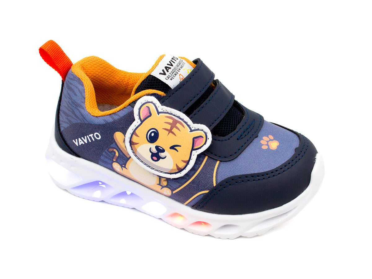 Tenis Vavito niño León luz LED 950562 El Circo Boutique